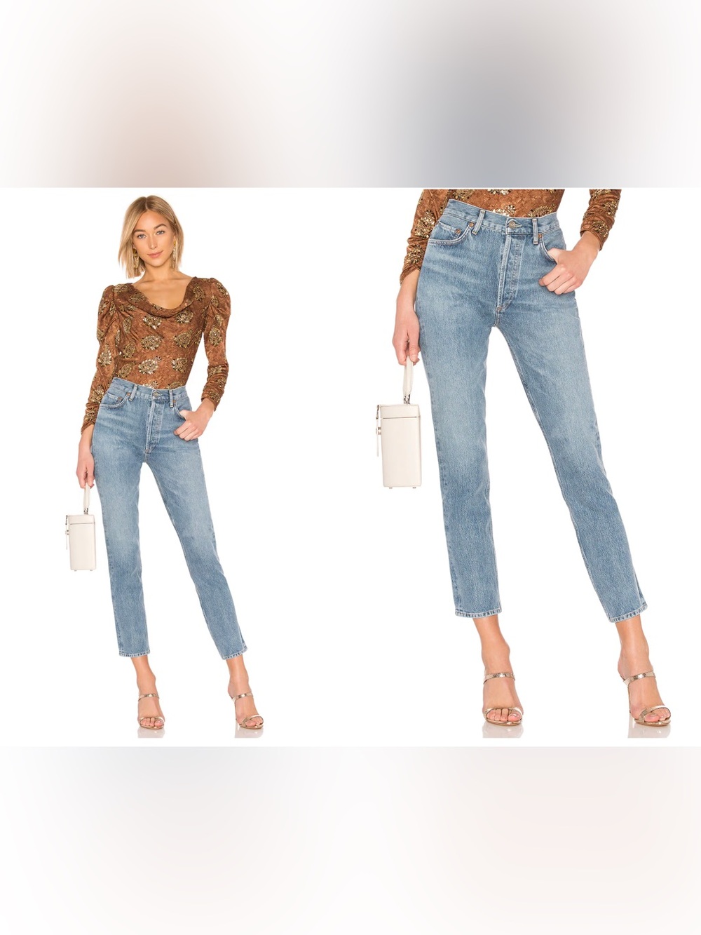 AGOLDE Remy High Rise Straight in Signal NWT Size 26